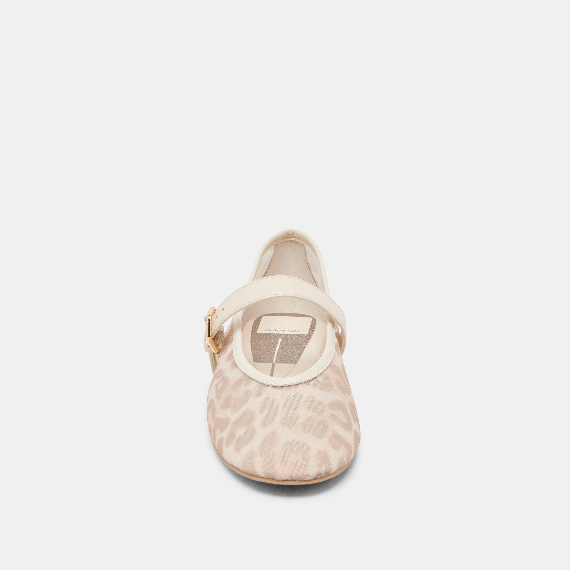 Dolce Vita ROSLYN BALLET FLATS WHITE LEOPARD MESH