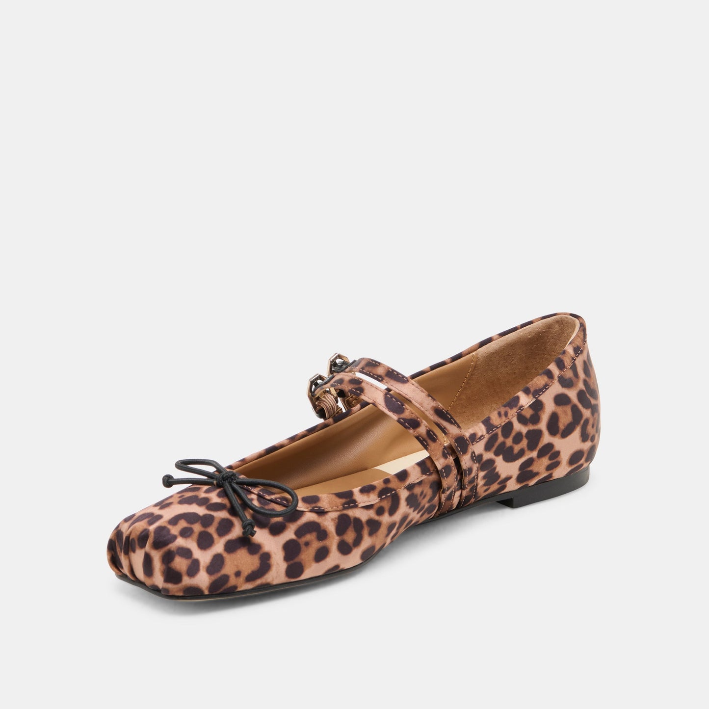 Dolce Vita Gibsen Dk Leopard Satin Ballet Flats