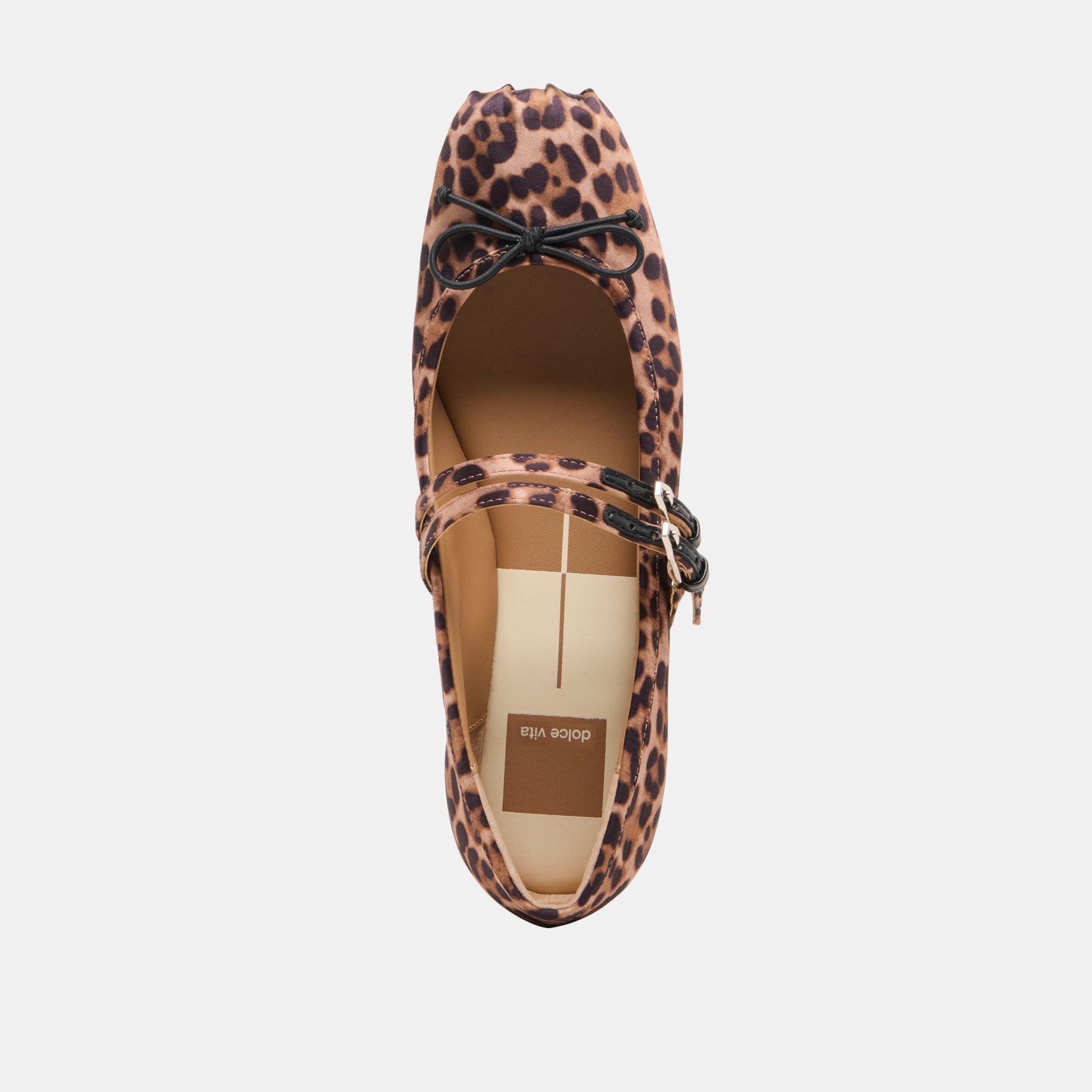 Dolce Vita Gibsen Dk Leopard Satin Ballet Flats