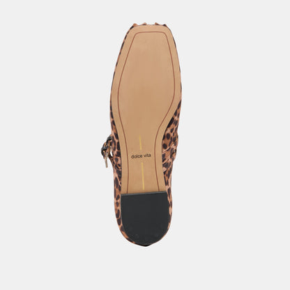 Dolce Vita Gibsen Dk Leopard Satin Ballet Flats