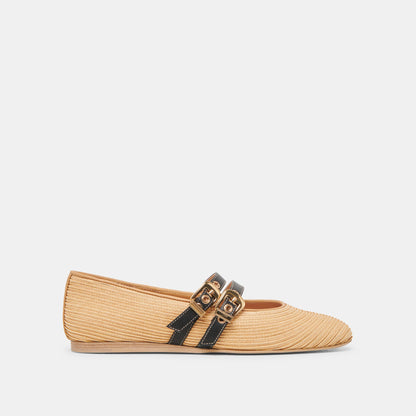 Dolce Vita BAYLEE BALLET FLATS NATURAL RAFFIA