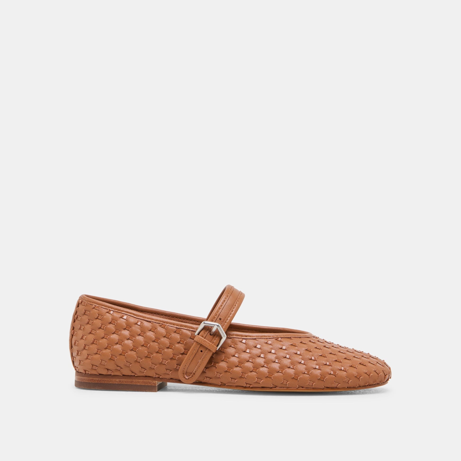 Dolce Vita Roslyn Saddle Woven Leather Ballet Flats