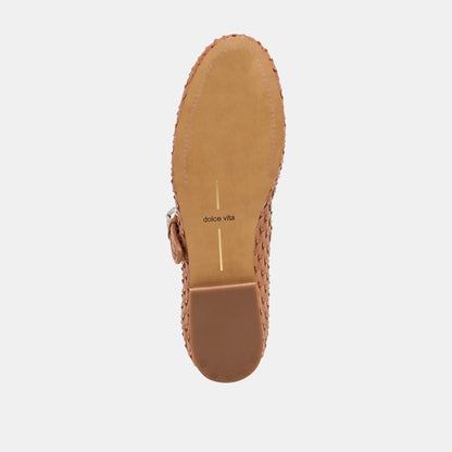 Dolce Vita Roslyn Saddle Woven Leather Ballet Flats