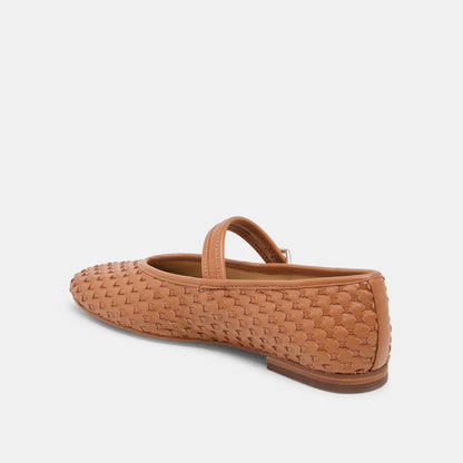 Dolce Vita Roslyn Saddle Woven Leather Ballet Flats