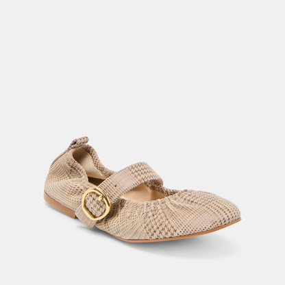Dolce Vita Caely Herringbone Printed Suede Ballet Flats