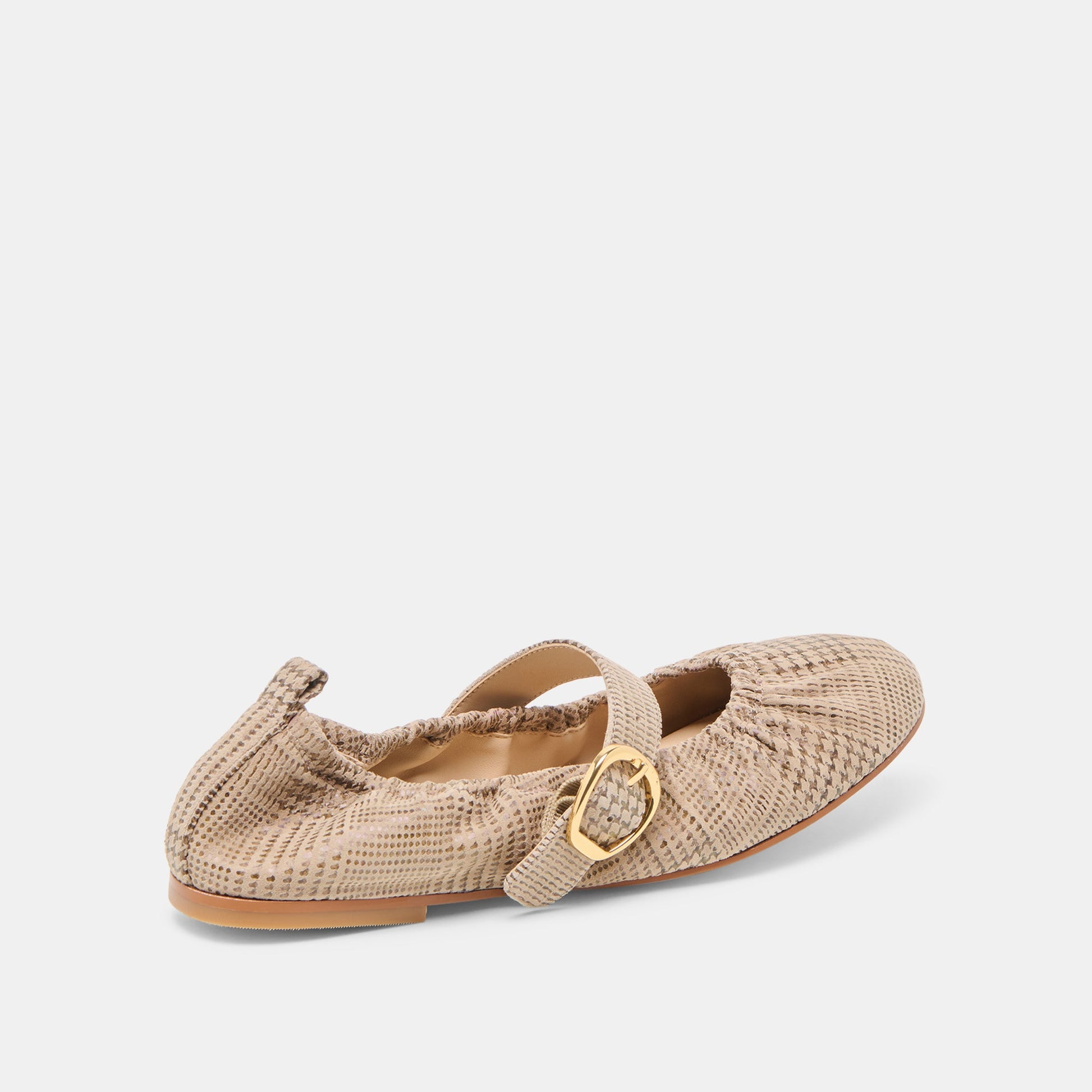 Dolce Vita Caely Herringbone Printed Suede Ballet Flats