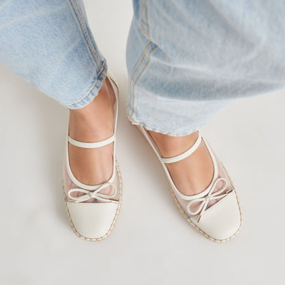 Dolce Vita CAMBRE BALLET FLATS WHITE MESH