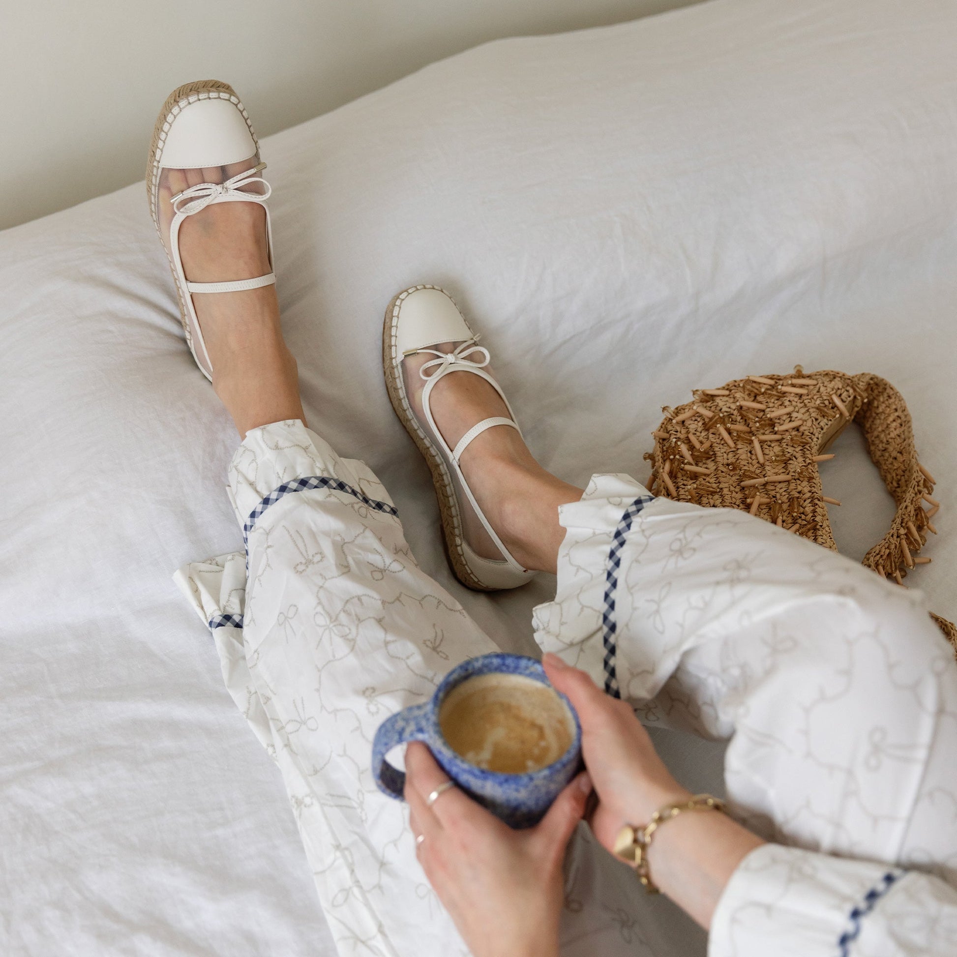 Dolce Vita CAMBRE BALLET FLATS WHITE MESH