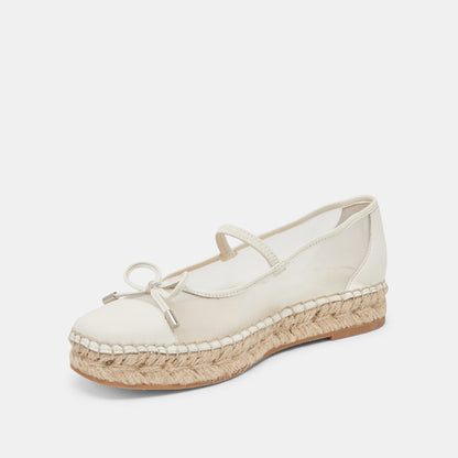 Dolce Vita CAMBRE BALLET FLATS WHITE MESH