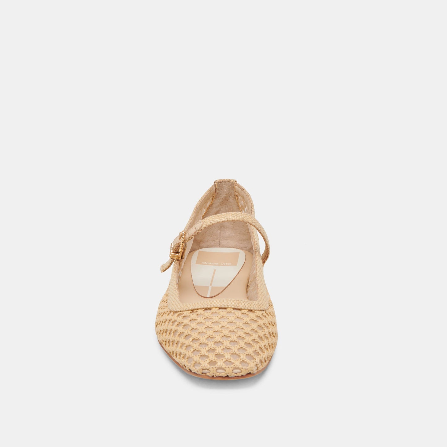 Dolce Vita Reyes Lt Natural Woven Raffia Ballet Flats