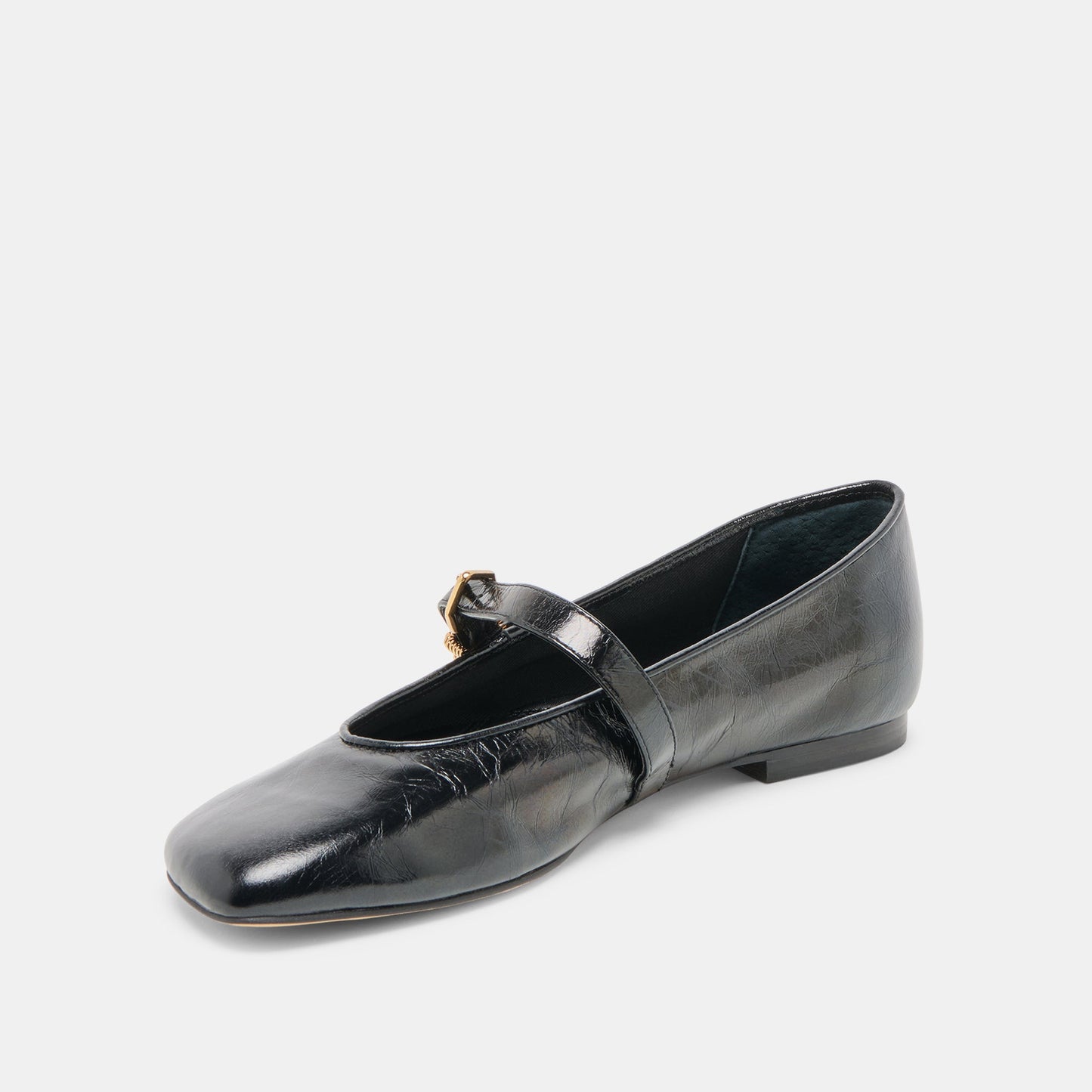 Dolce Vita Alizza Midnight Crinkle Patent Ballet Flats
