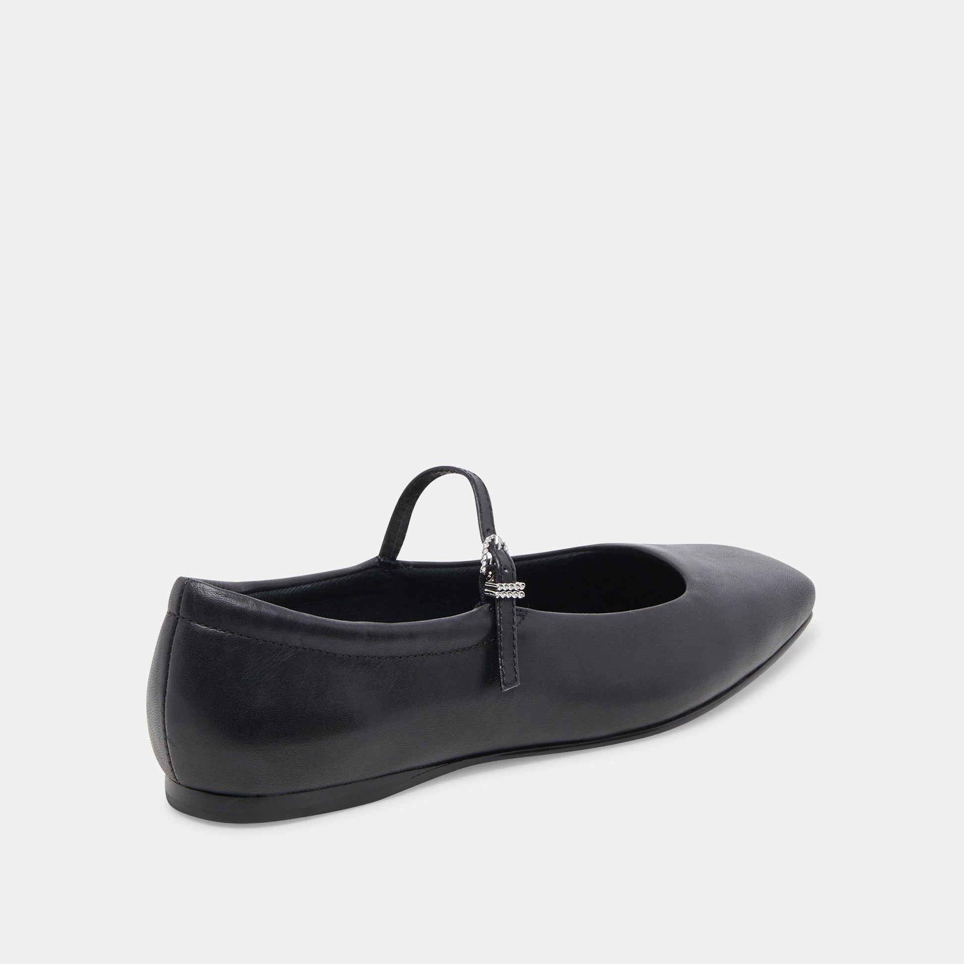 Dolce Vita Reyes Wide Ballet Flats Black Leather
