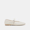 TRUE WHITE WOVEN LEATHER