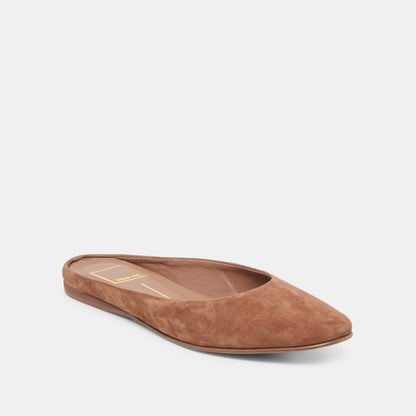 Dolce Vita Eila Dk Brown Suede Flats