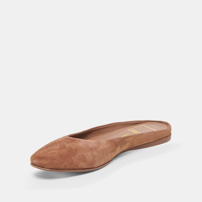 Dolce Vita Eila Dk Brown Suede Flats