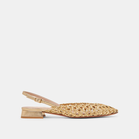 Dolce Vita CYNDI FLATS GOLD WOVEN