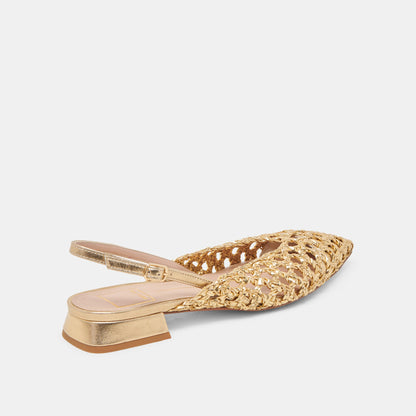 Dolce Vita CYNDI FLATS GOLD WOVEN