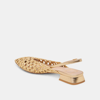 Dolce Vita CYNDI FLATS GOLD WOVEN