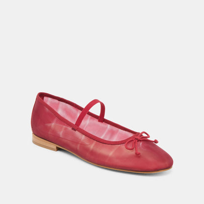 Dolce Vita CADEL BALLET FLATS CRIMSON MESH