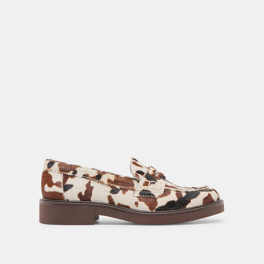 Dolce Vita Tiggy Cocoa Taurus Calf Hair Loafers
