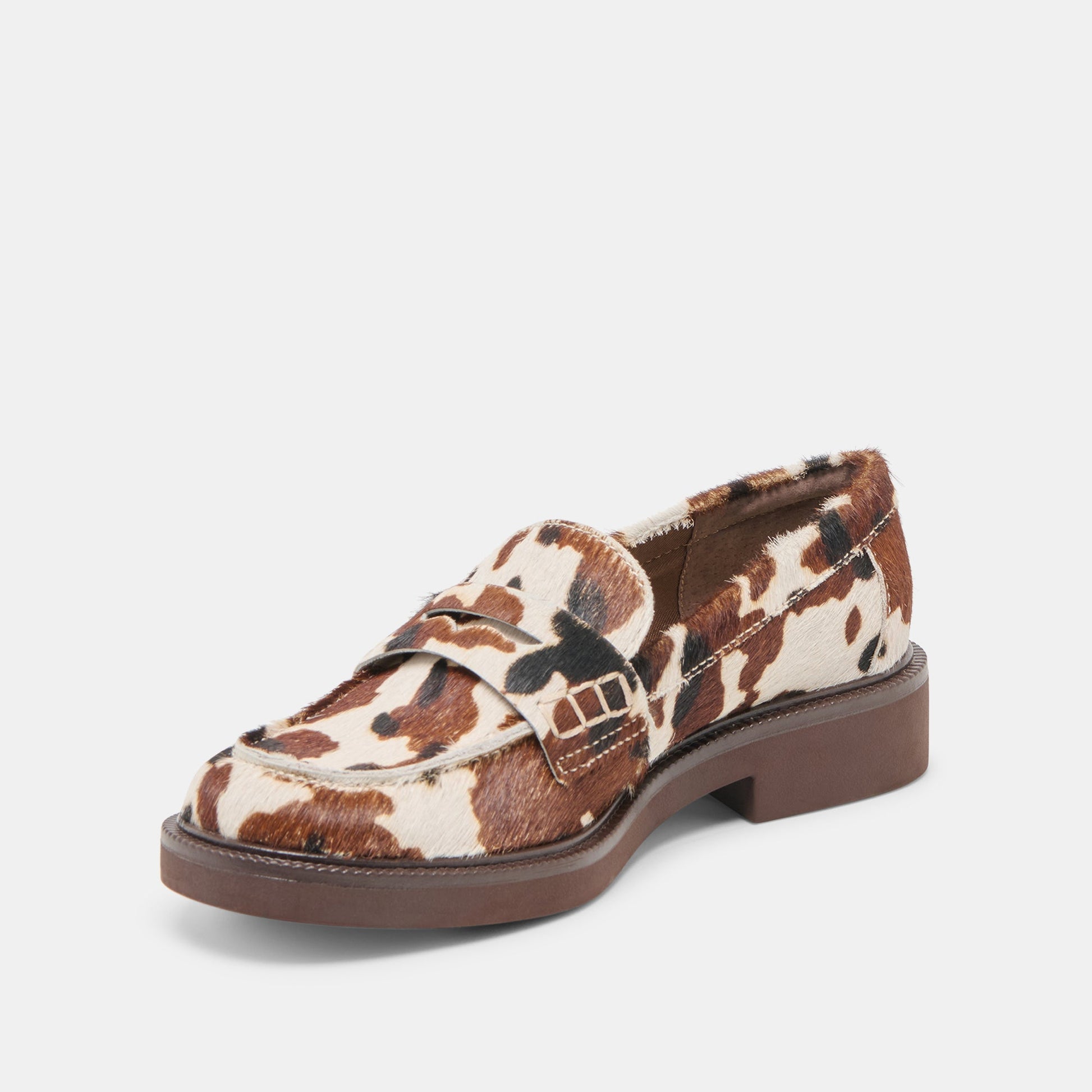 Dolce Vita Tiggy Cocoa Taurus Calf Hair Loafers