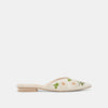 WHITE FLORAL RAFFIA