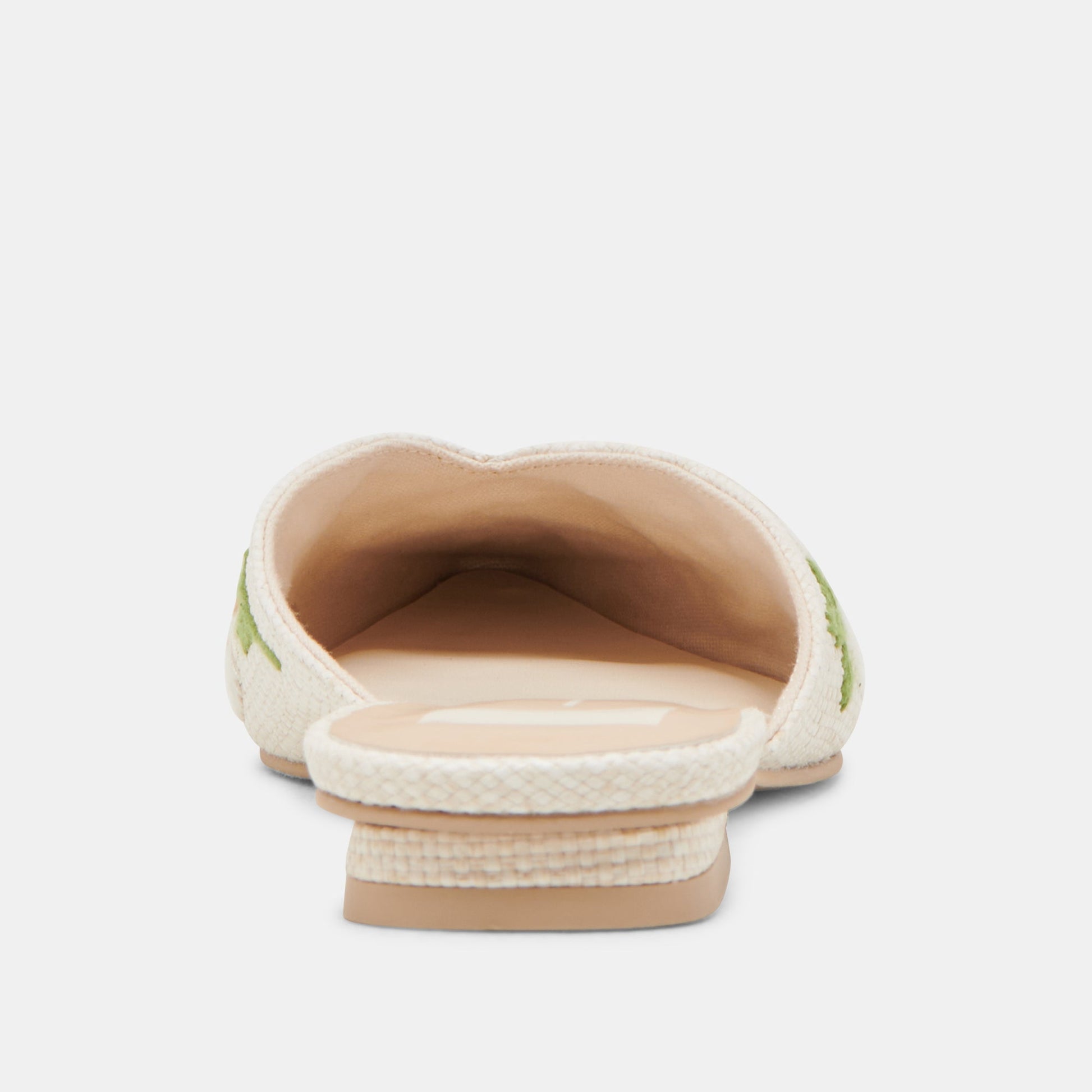 Dolce Vita ELM FLATS WHITE FLORAL RAFFIA