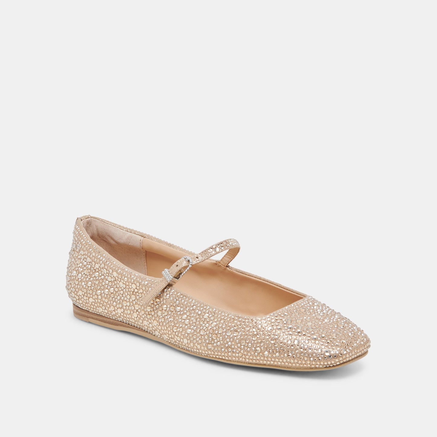 Dolce Vita REYES CRYSTAL BALLET FLATS LIGHT GOLD CRYSTAL