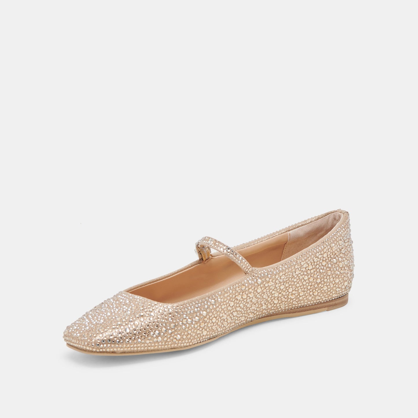 Dolce Vita REYES CRYSTAL BALLET FLATS LIGHT GOLD CRYSTAL