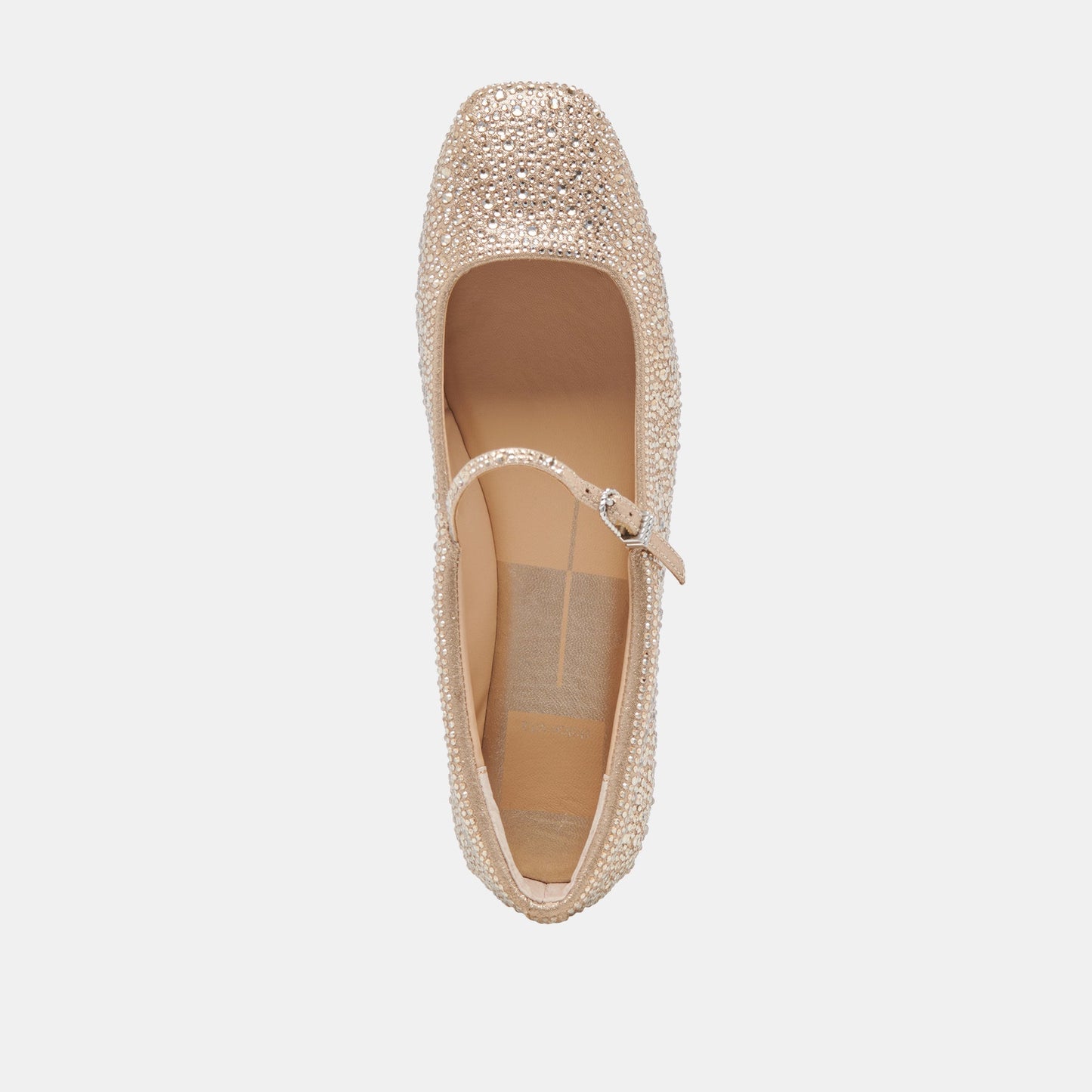 Dolce Vita REYES CRYSTAL BALLET FLATS LIGHT GOLD CRYSTAL