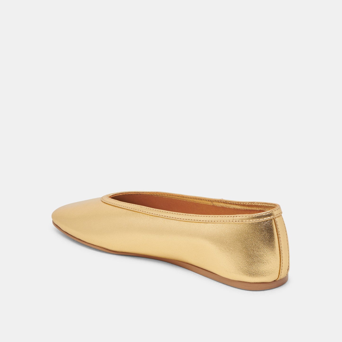 Dolce Vita Braidy Gold Metallic Leather Ballet Flats