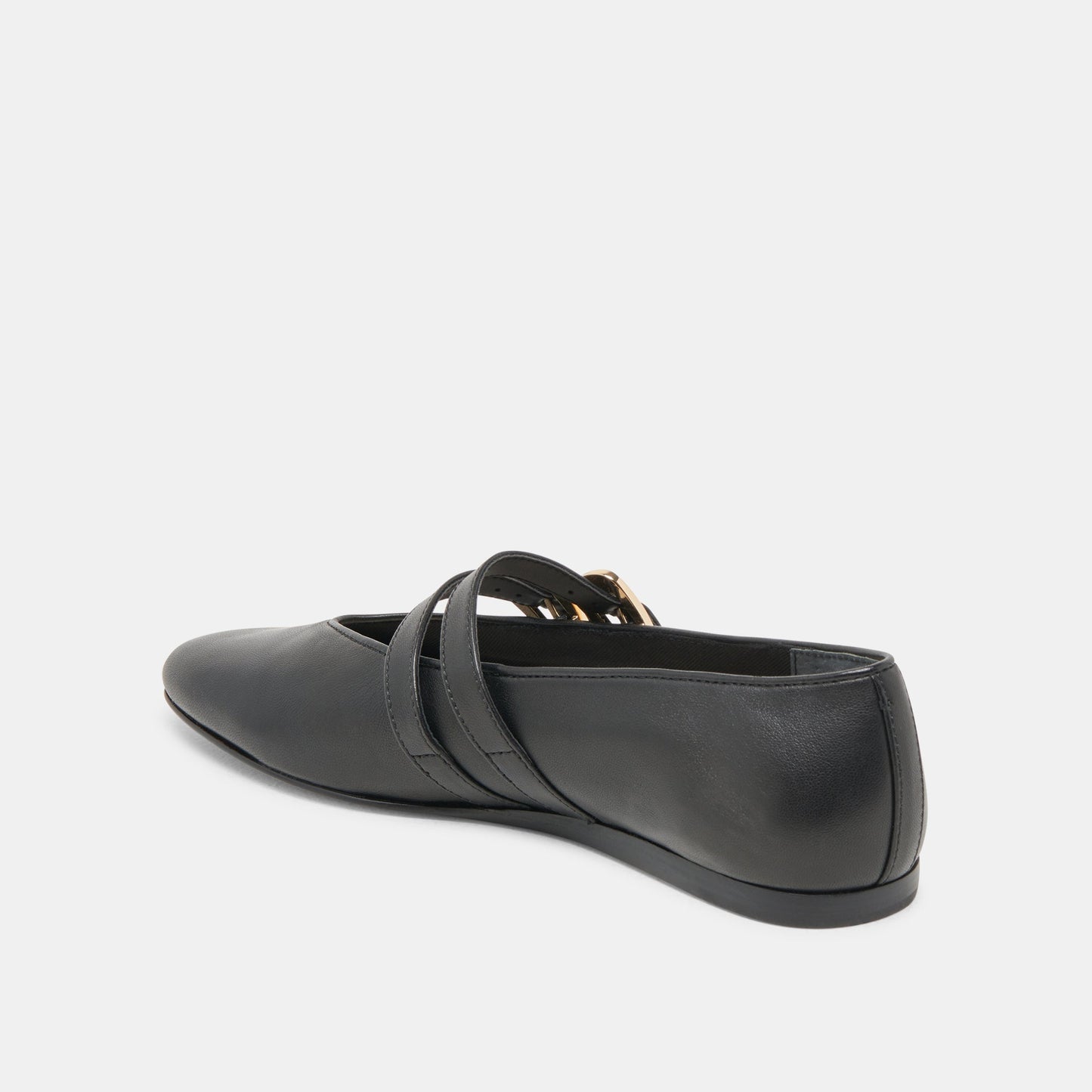 Dolce Vita BAYLEE WIDE BALLET FLATS BLACK LEATHER