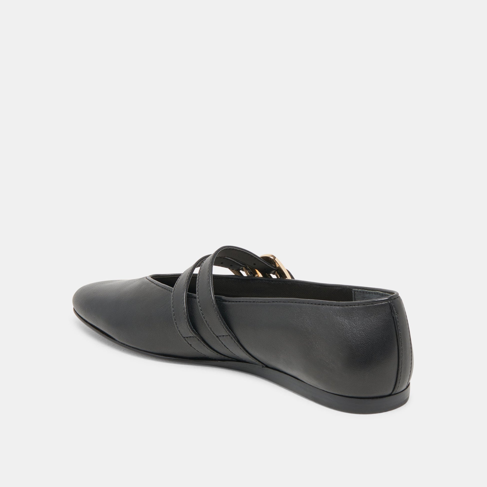 Dolce Vita BAYLEE WIDE BALLET FLATS BLACK LEATHER