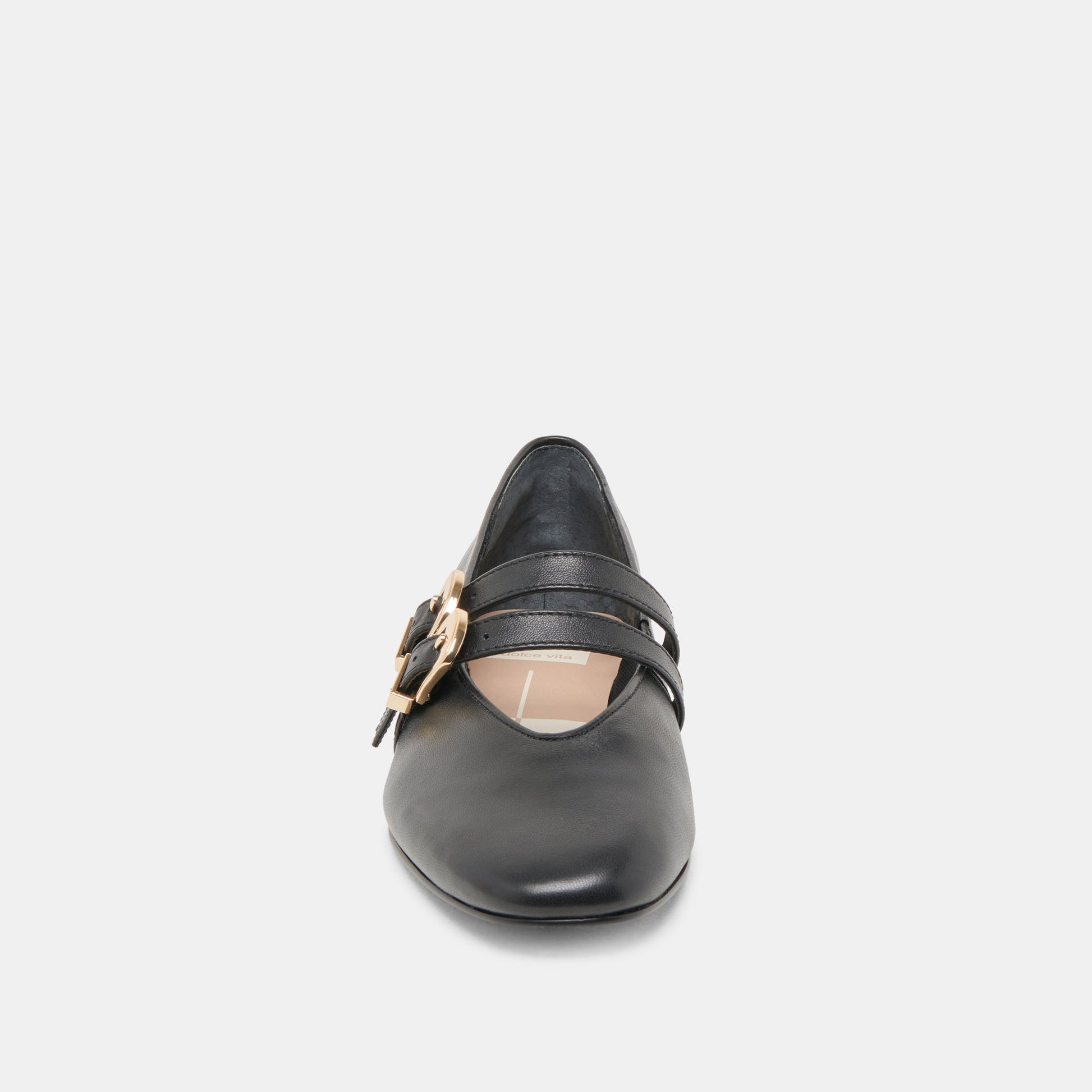 Dolce Vita BAYLEE WIDE BALLET FLATS BLACK LEATHER