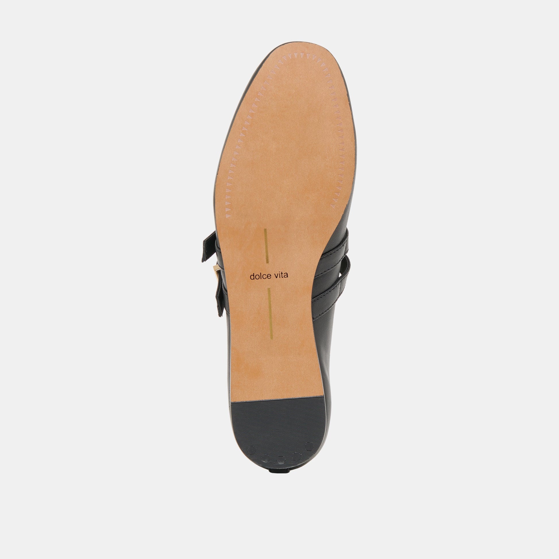 Dolce Vita BAYLEE WIDE BALLET FLATS BLACK LEATHER
