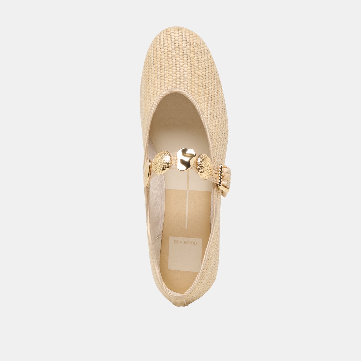 Dolce Vita RELAN BALLET FLATS LT NATURAL RAFFIA