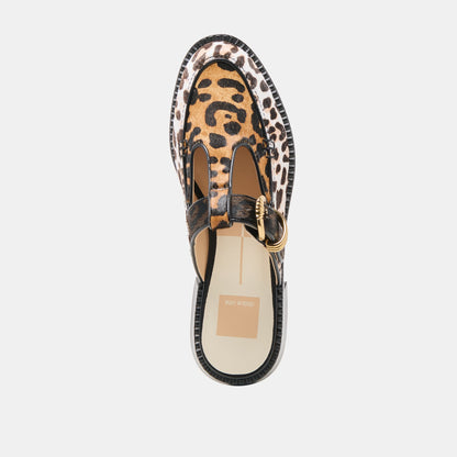 Dolce Vita Harlah Leopard Multi Calf Hair Flats