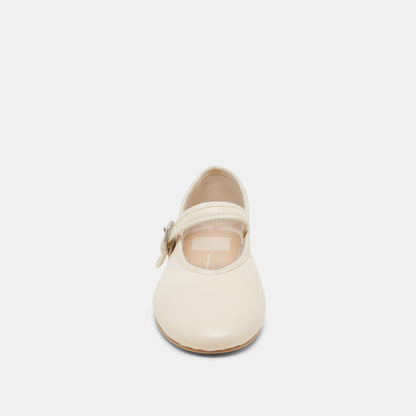 Dolce Vita ROSLYN BALLET FLATS CREME LEATHER