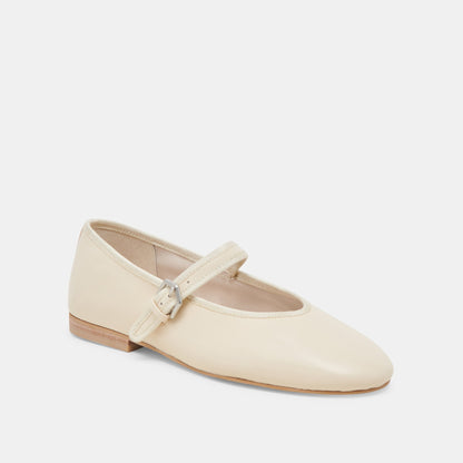 Dolce Vita ROSLYN BALLET FLATS CREME LEATHER
