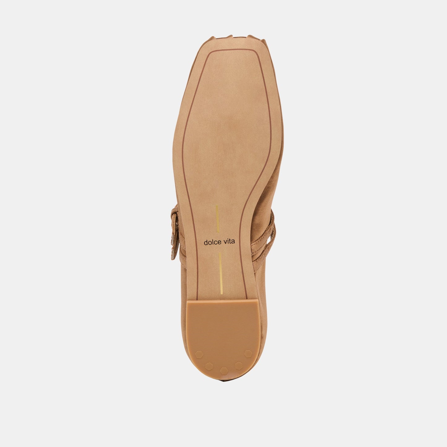 Dolce Vita Gibsen Mid Brown Satin Ballet Flats