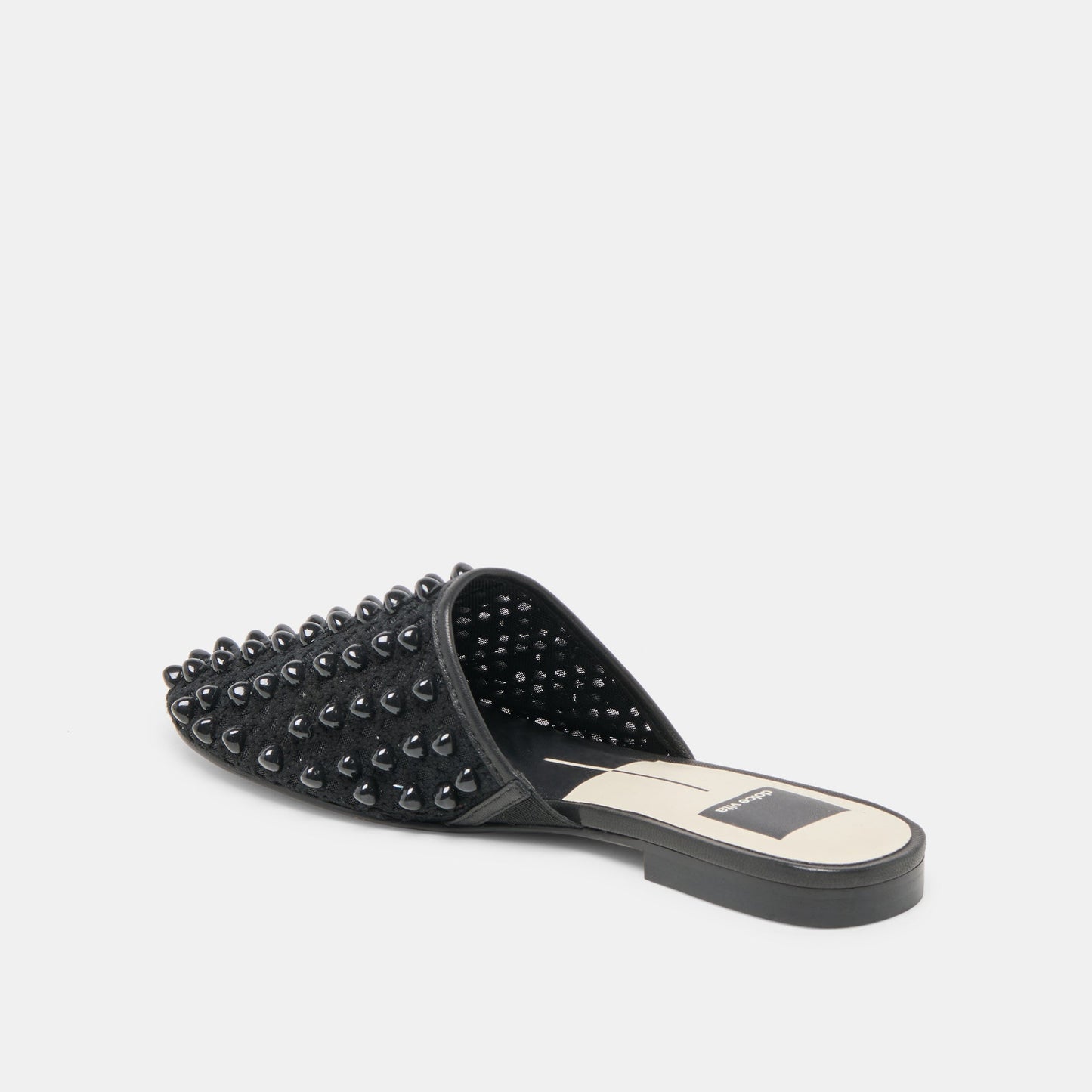 Dolce Vita Rova Bead Onyx Beaded Mesh Flats