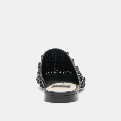 Dolce Vita Rova Bead Onyx Beaded Mesh Flats