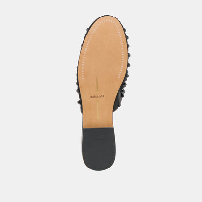 Dolce Vita Rova Bead Onyx Beaded Mesh Flats