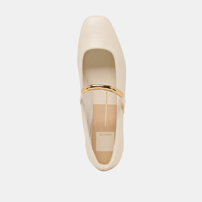 Dolce Vita RADYA BALLET FLATS CREME LEATHER