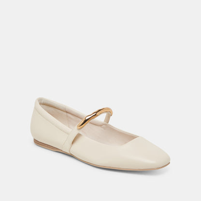 Dolce Vita RADYA BALLET FLATS CREME LEATHER