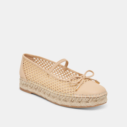Dolce Vita CAMBRE BALLET FLATS LT NATURAL WOVEN MESH