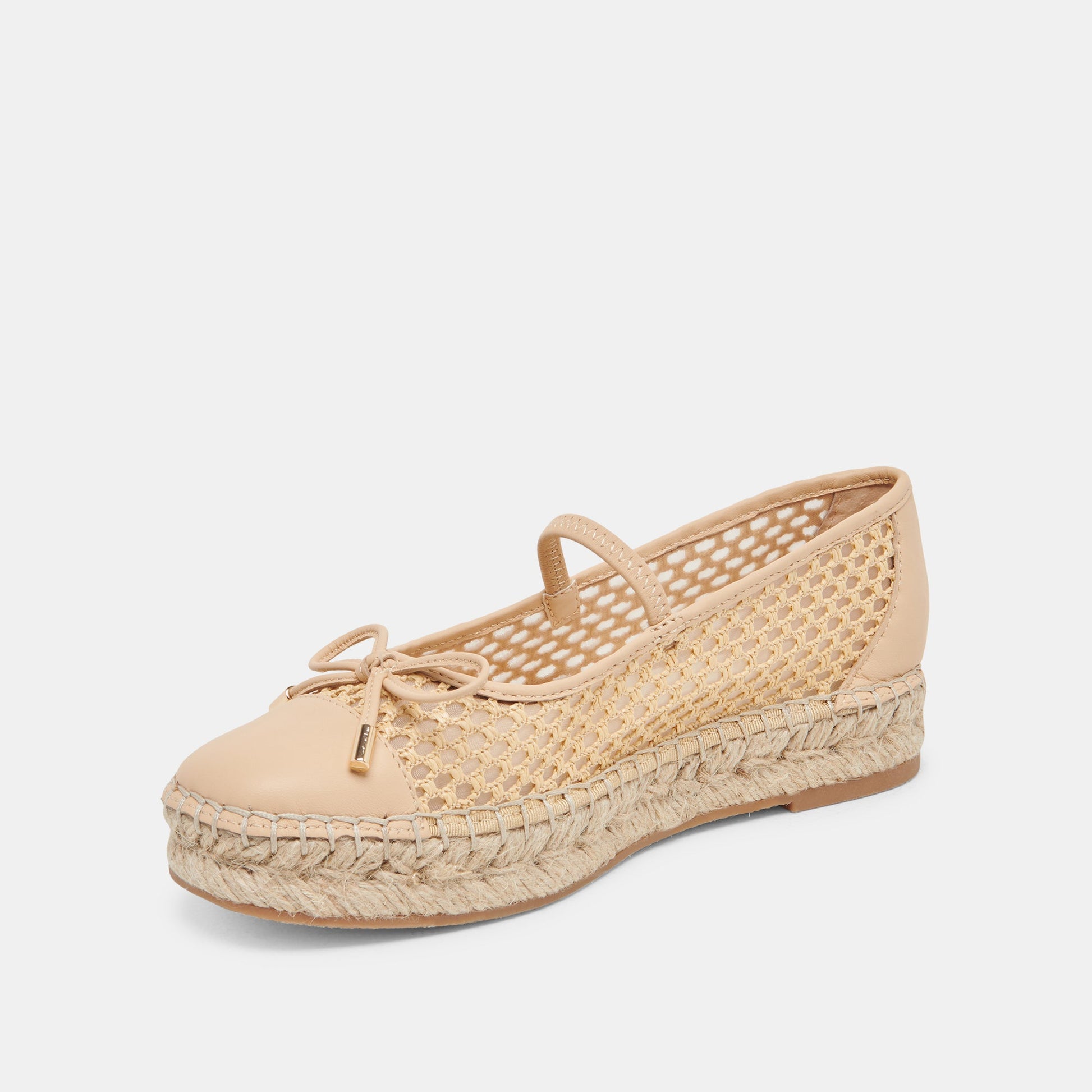 Dolce Vita CAMBRE BALLET FLATS LT NATURAL WOVEN MESH