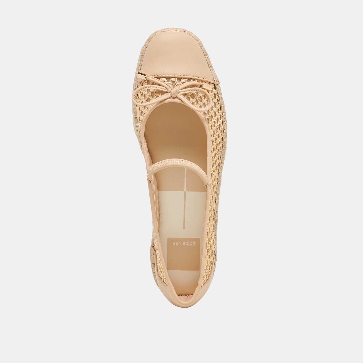 Dolce Vita CAMBRE BALLET FLATS LT NATURAL WOVEN MESH