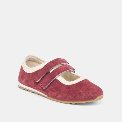 Dolce Vita Swan Burgundy Suede Sneakers