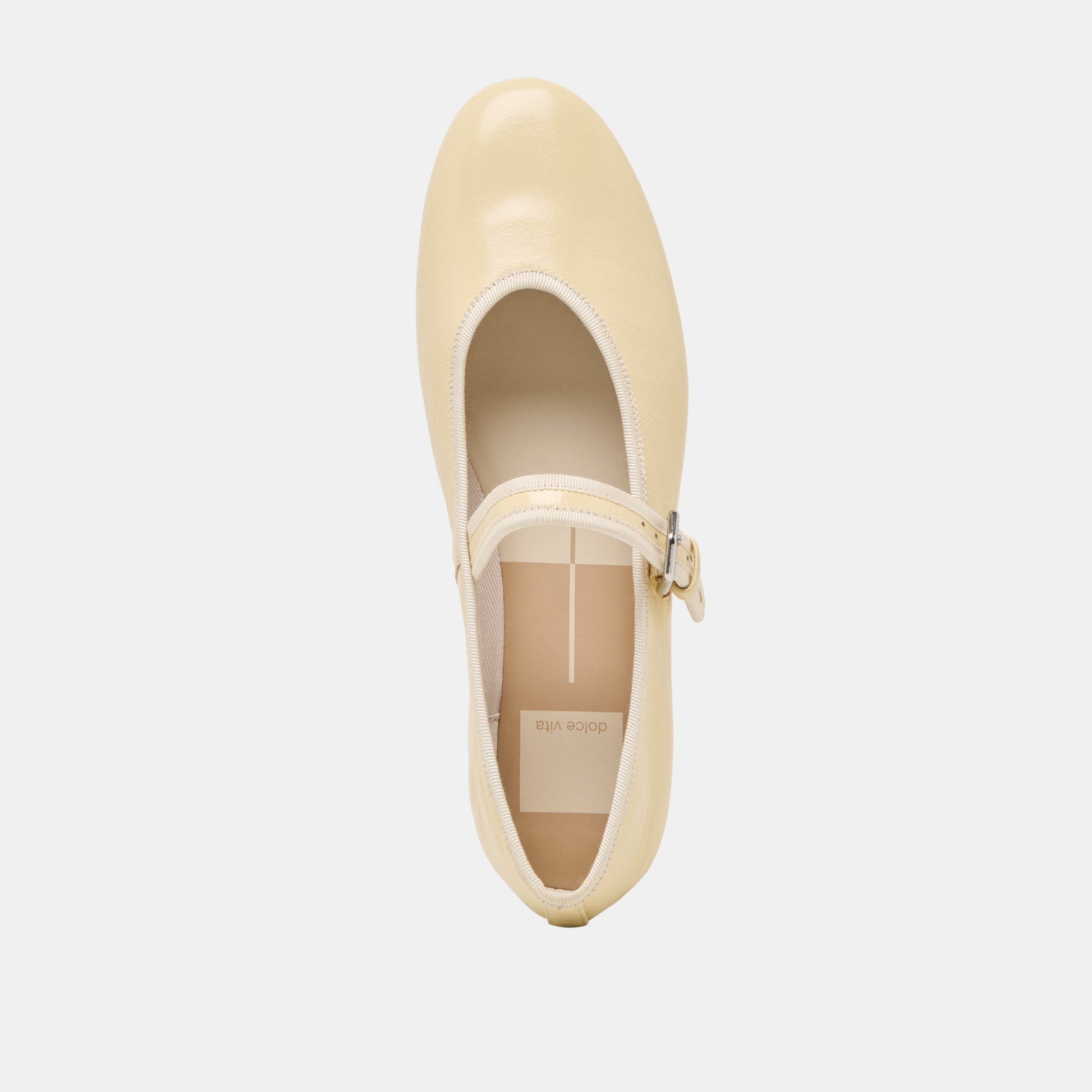 Dolce Vita Roslyn Light Yellow Leather Ballet Flats